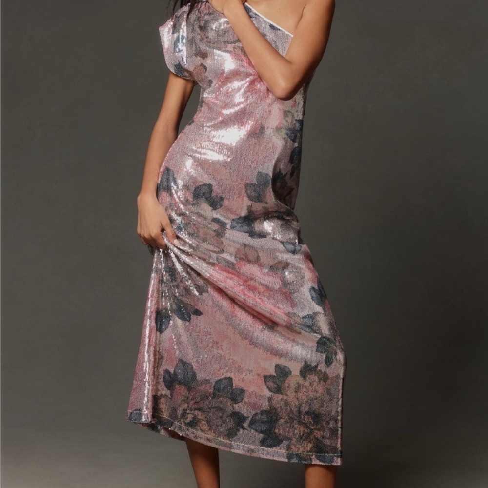 Glamorous One Shoulder Sequin Dress